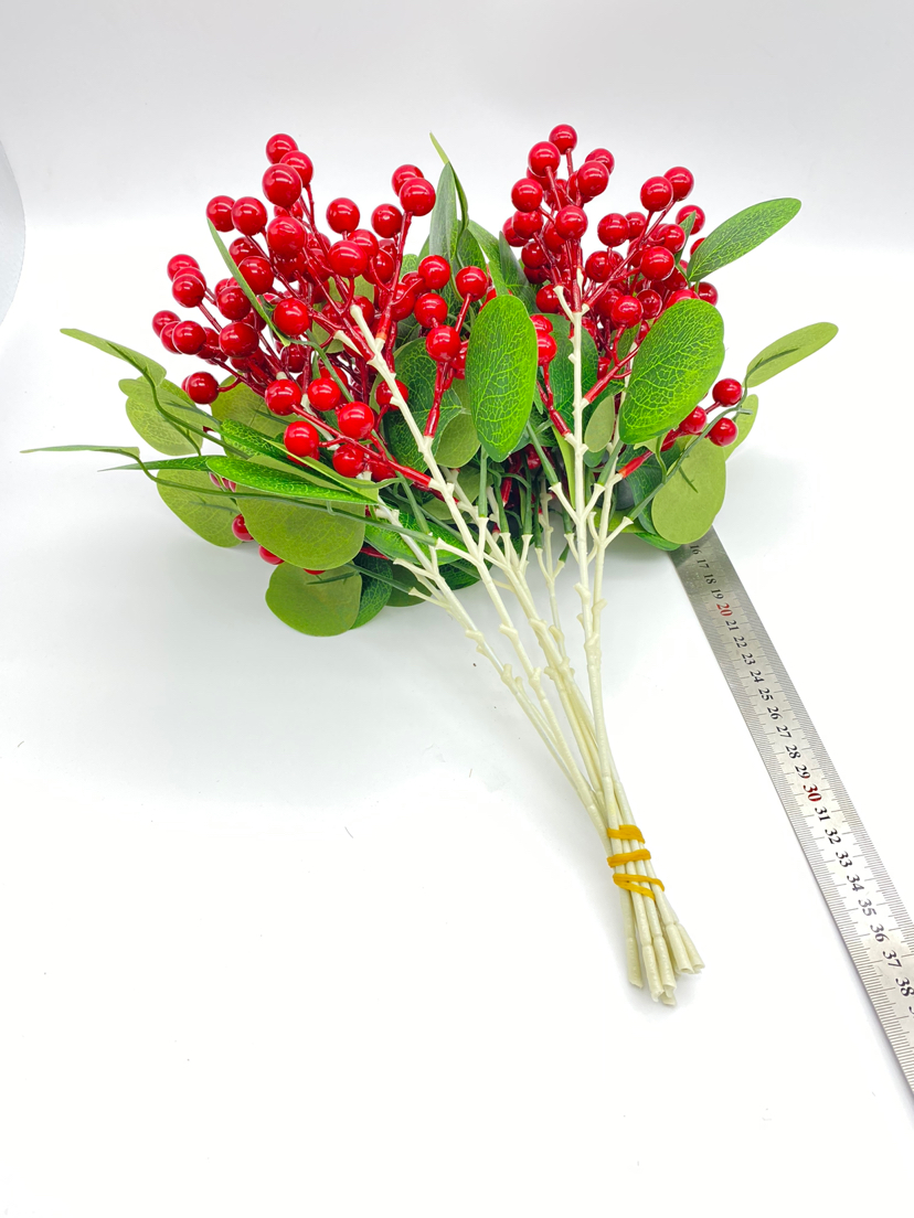 Christmas Chinese Hawthorn, Artificial Flowers and Leaves, Imitative Tree, Flowers and Branches, Fruit Trees