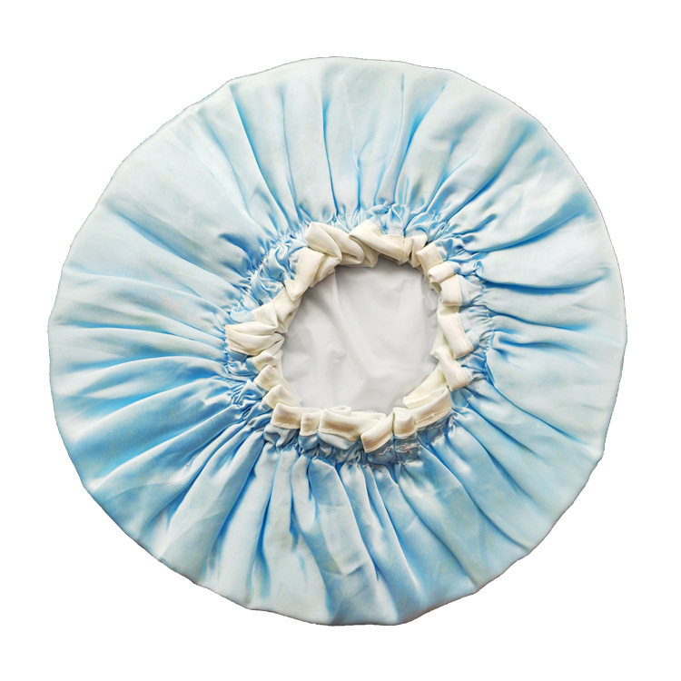 Double layer waterproof edge shower cap for adult, hair film shower cap for kitchen smoke-proof cap thickened Double layer waterproof edge shower cap for adult, hair film shower cap for kitchen smoke-proof cap thickened