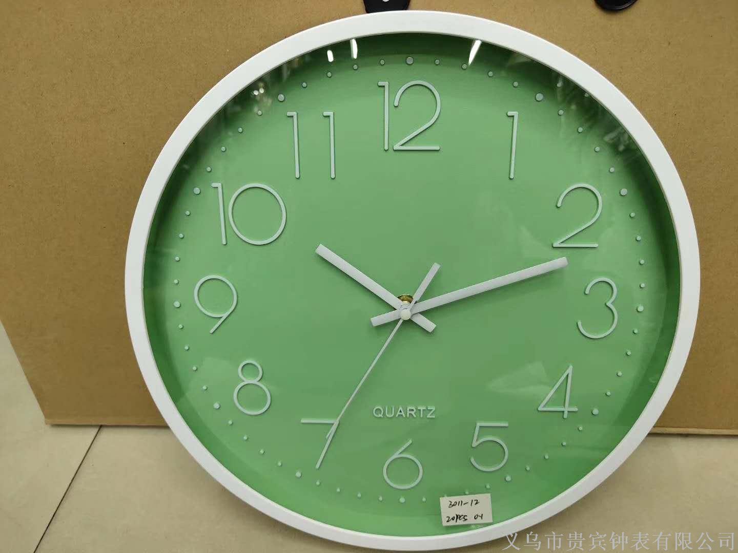 Wall clock living room watch modern contracted quartz clock personality fashion single side clock bedroom household circular silent clock