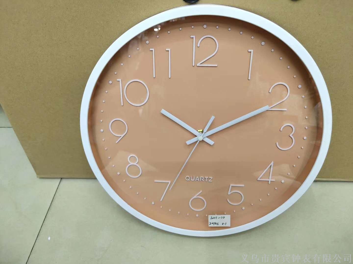 Wall clock living room watch modern contracted quartz clock personality fashion single side clock bedroom household circular silent clock Wall clock living room watch modern contracted quartz clock personality fashion single side clock bedroom household circular silent clock