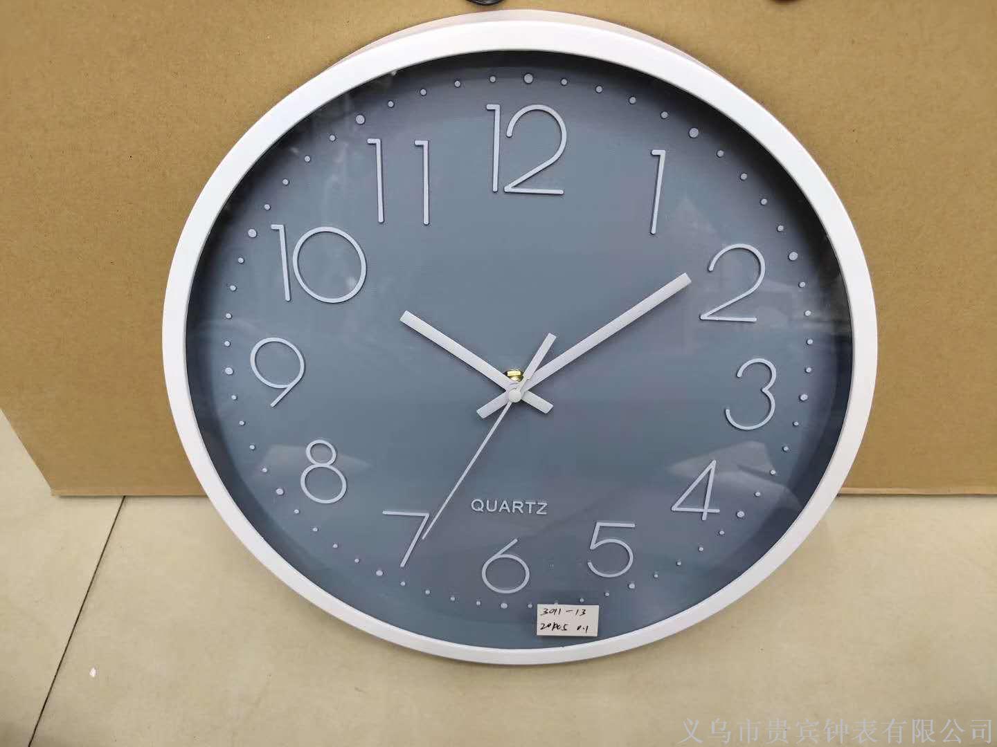 Wall clock living room watch modern contracted quartz clock personality fashion single side clock bedroom household circular silent clock Wall clock living room watch modern contracted quartz clock personality fashion single side clock bedroom household circular silent clock