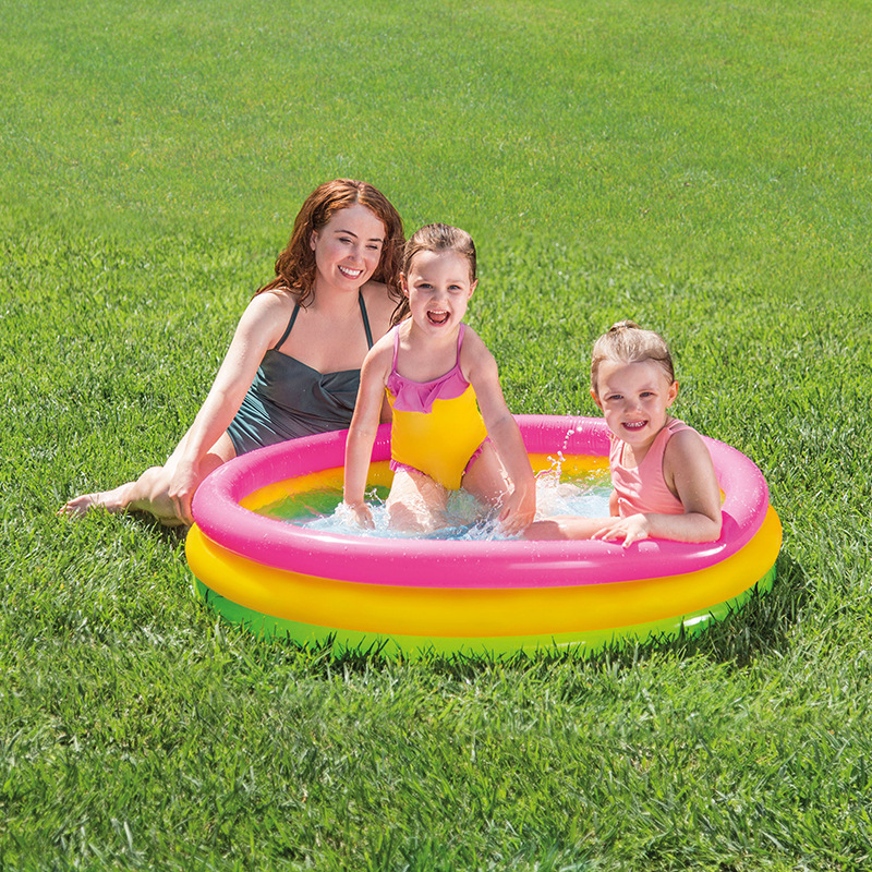 Intex Home Inflatable Swimming Pool Ocean Ball Pool Oval Inflatable Pool Children's Bathtub Sand Pit 57482