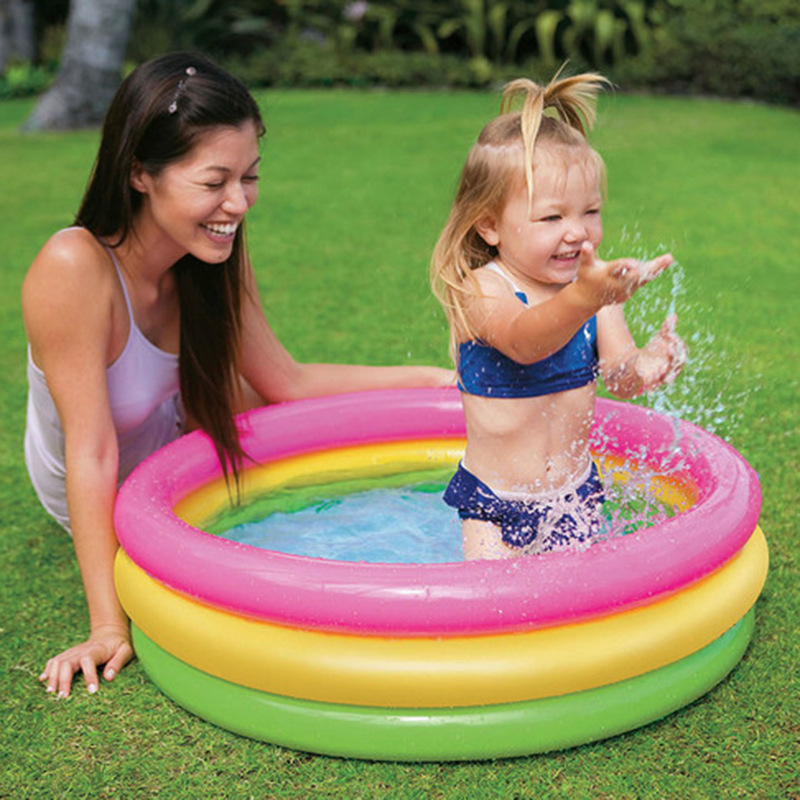 Intex Home Inflatable Swimming Pool Ocean Ball Pool Oval Inflatable Pool Children's Bathtub Sand Pit 57482