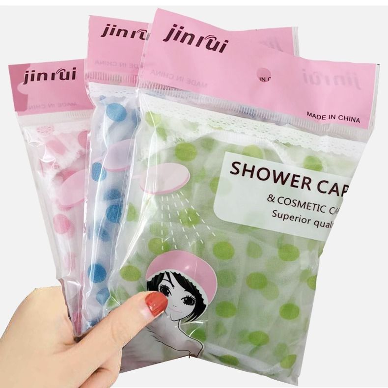 Thickened waterproof bath cap Shower cap dry hair cap shower cap adult kitchen cap cooking fume hood