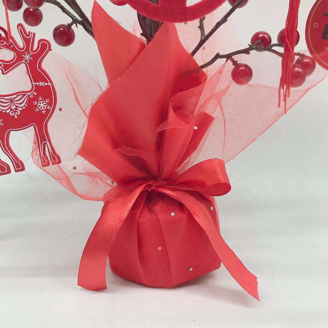  Lucky Tree Wealth Red Fruits Tree Artificial Trees Lucky Tree Money Tree Ornaments Bonsai Style Wealth Luck Feng Shui D