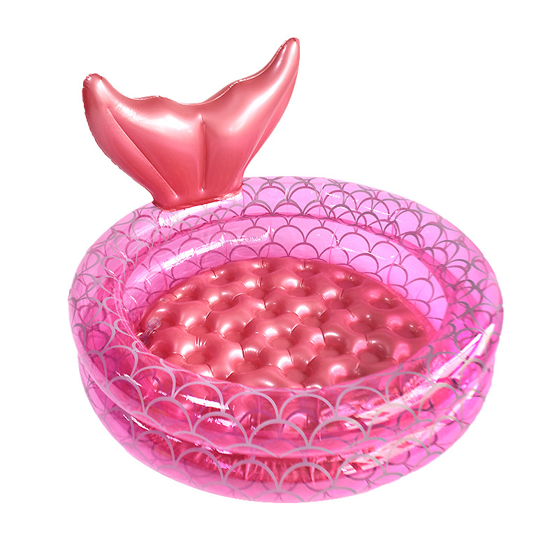 Matt PVC Inflatable Mermaid Pool Household Infant, Baby, Infant Swimming Pool Ocean Ball Pool Thickened Bathtub