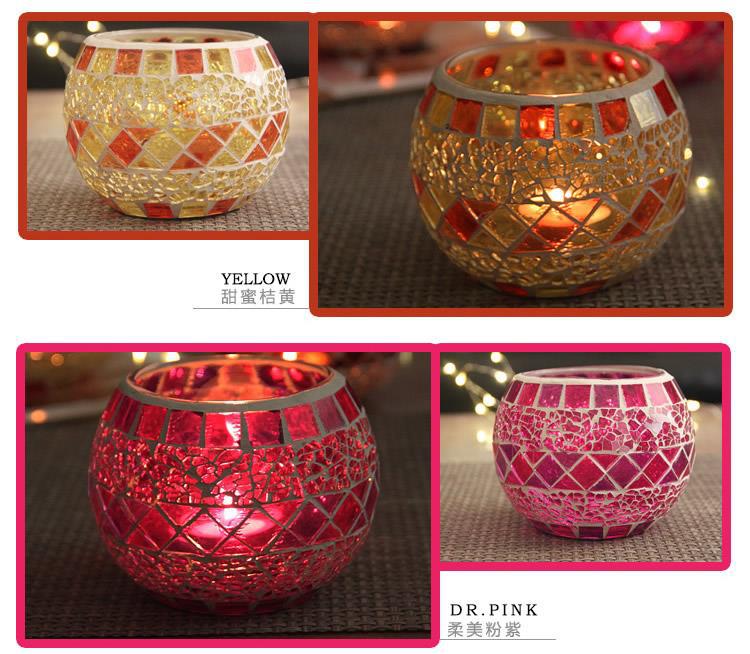 Colorful Mosaic Glass Candlestick Romantic Ornaments Gift DIY Incense Cup Candle Cup Succulent Flower Pot Pen Holder Colorful Mosaic Glass Candlestick Romantic Ornaments Gift DIY Incense Cup Candle Cup Succulent Flower Pot Pen Holder