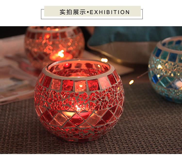 Colorful Mosaic Glass Candlestick Romantic Ornaments Gift DIY Incense Cup Candle Cup Succulent Flower Pot Pen Holder Colorful Mosaic Glass Candlestick Romantic Ornaments Gift DIY Incense Cup Candle Cup Succulent Flower Pot Pen Holder