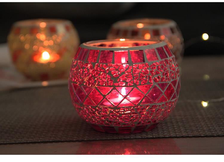 Colorful Mosaic Glass Candlestick Romantic Ornaments Gift DIY Incense Cup Candle Cup Succulent Flower Pot Pen Holder Colorful Mosaic Glass Candlestick Romantic Ornaments Gift DIY Incense Cup Candle Cup Succulent Flower Pot Pen Holder