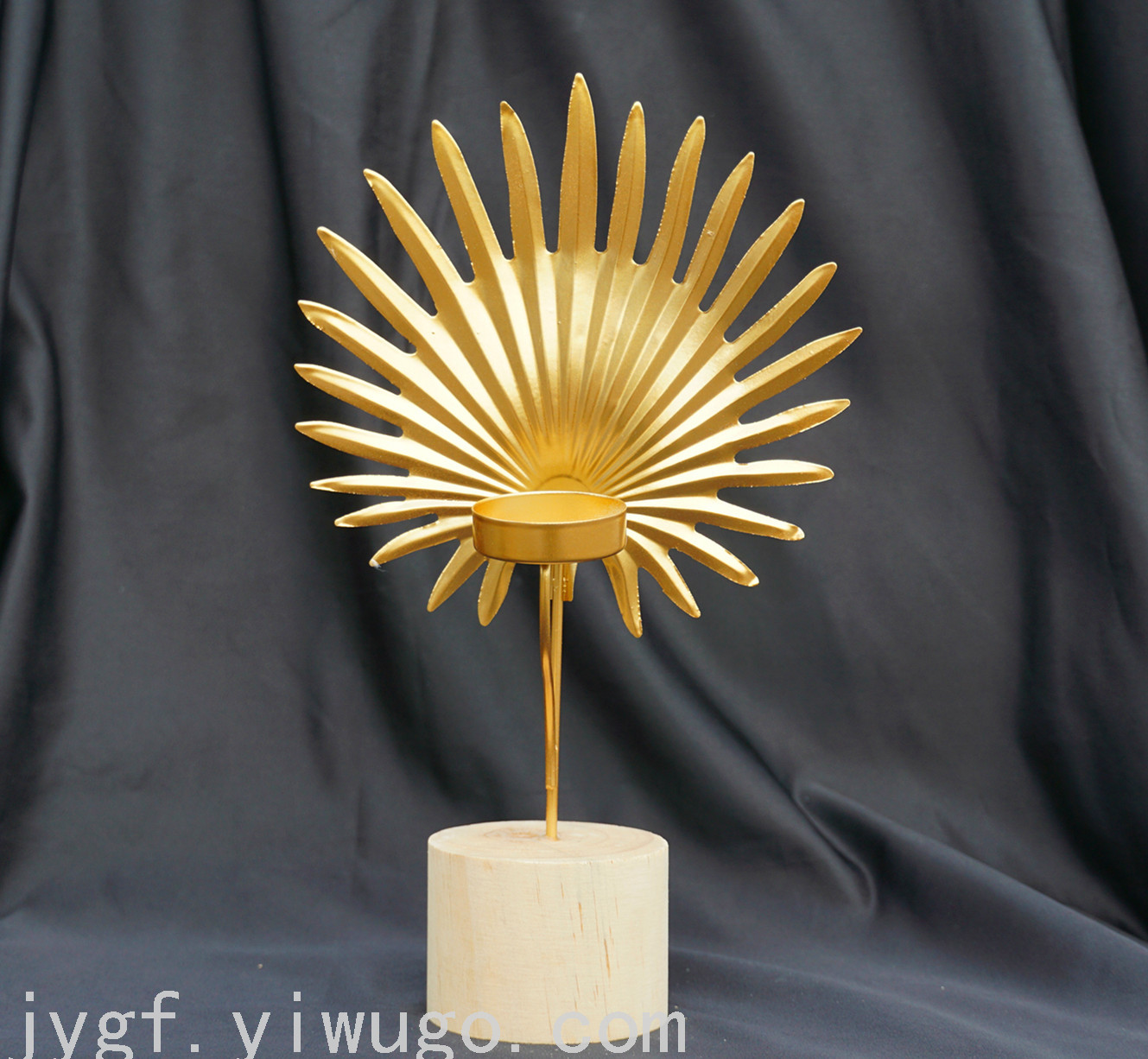 Sunflower Leaf Candlestick Decorations Golden Nordic Industrial Style Ins Living Room Crafts Metal Hallway Home Living Room