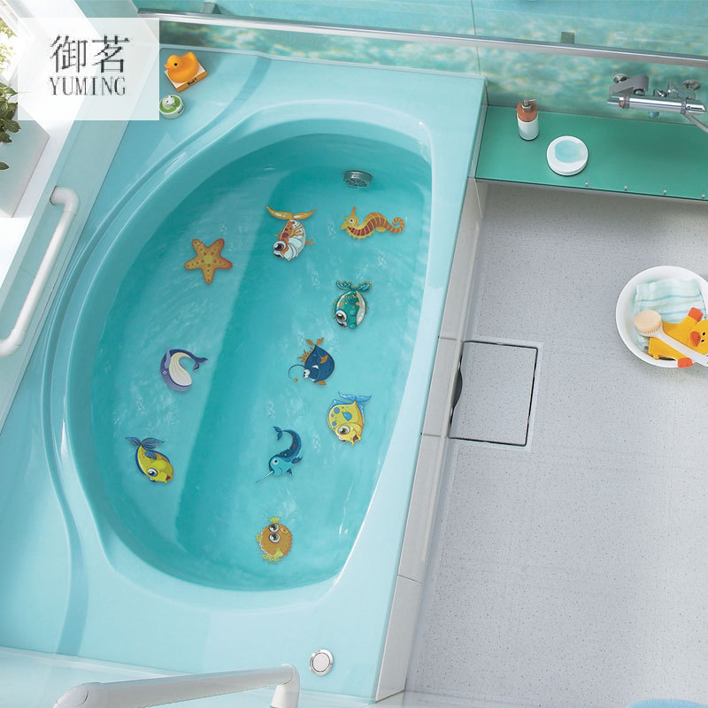 Spot Marine Life Dog Paw Prints Flower Cartoon Anti-Slip Tape PEVA Bathtub Anti-Slip Tape Bathroom Children Stickers