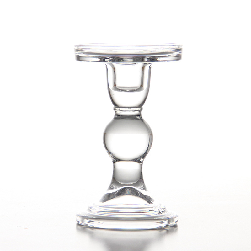 Factory Supply Glass Candlestick Medium Candlestick Wholesale European Restaurant Tall Candlestick Glass Crafts Spot Factory Supply Glass Candlestick Medium Candlestick Wholesale European Restaurant Tall Candlestick Glass Crafts Spot