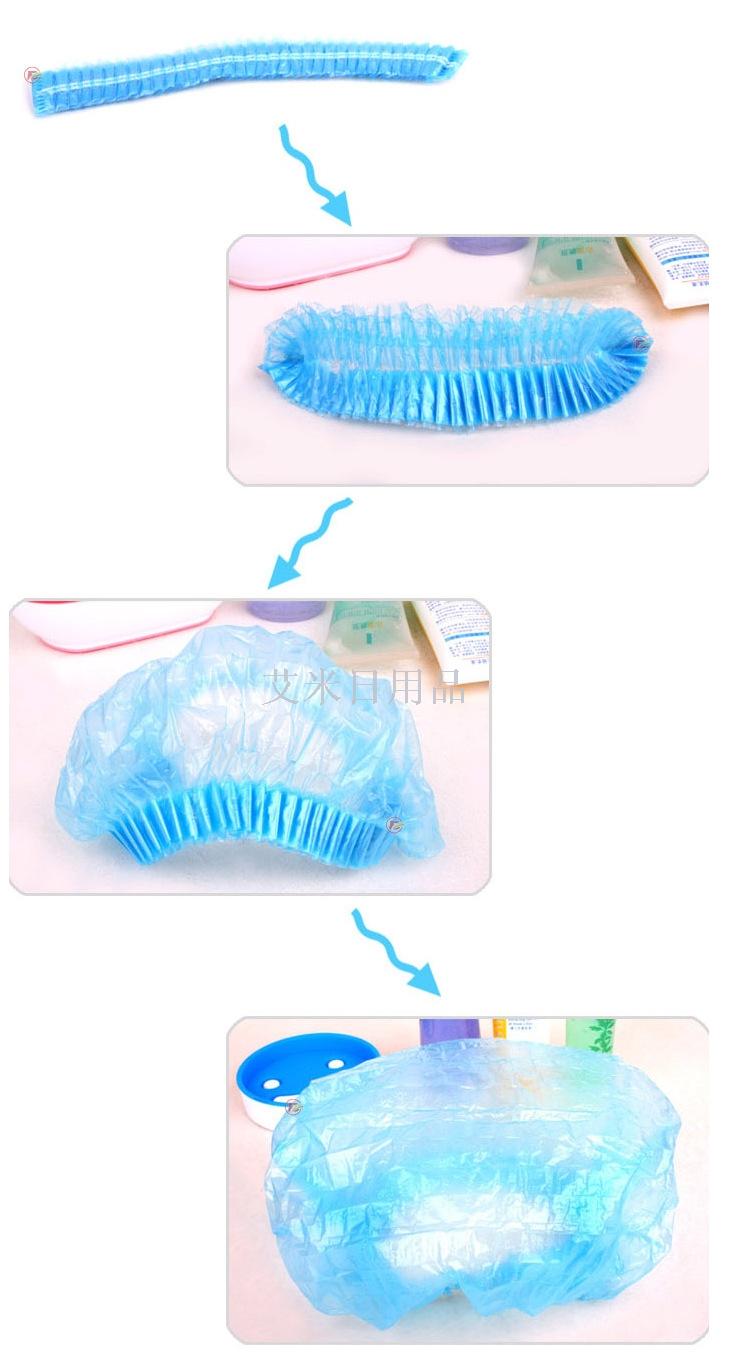 Solid color disposable shower cap shower shower cap kitchen fume proof disposable shower cap Solid color disposable shower cap shower shower cap kitchen fume proof disposable shower cap