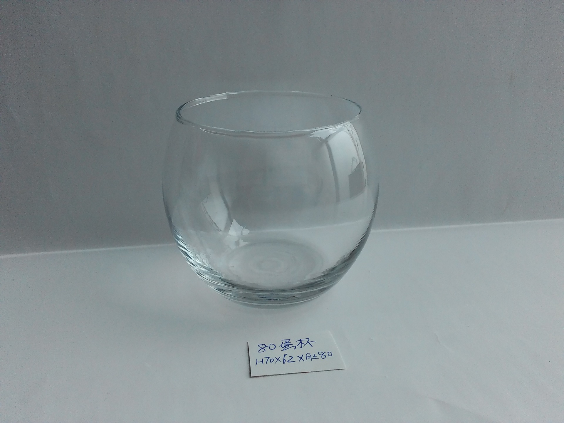 80 Eggcup Candlestick Candle Glass Container, Electroplating Spray Color Goblet