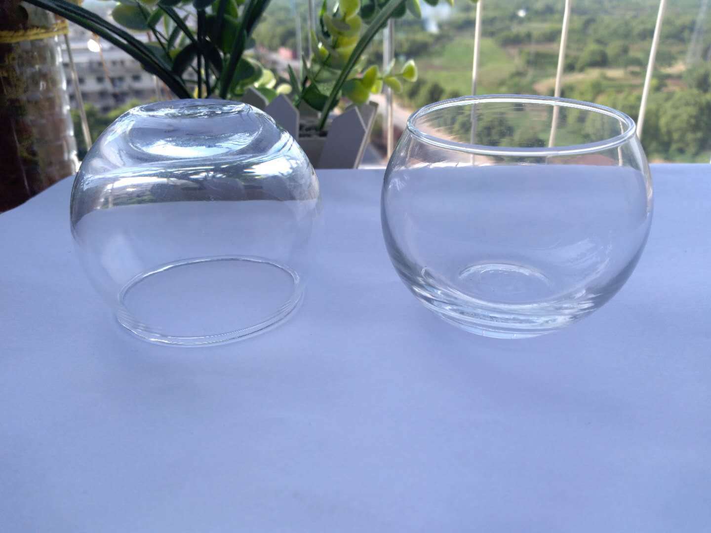 80 Eggcup Candlestick Candle Glass Container, Electroplating Spray Color Goblet