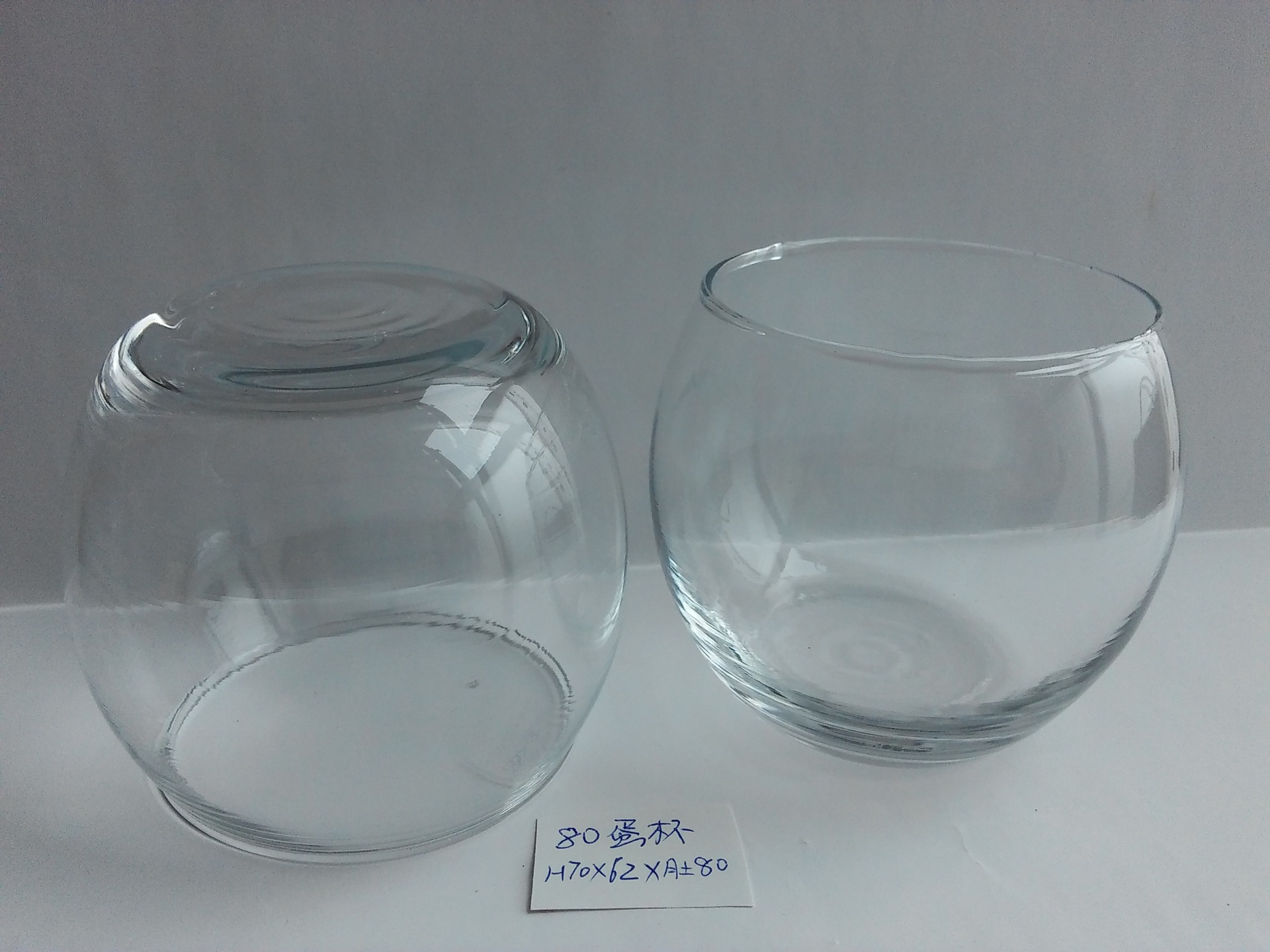80 Eggcup Candlestick Candle Glass Container, Electroplating Spray Color Goblet