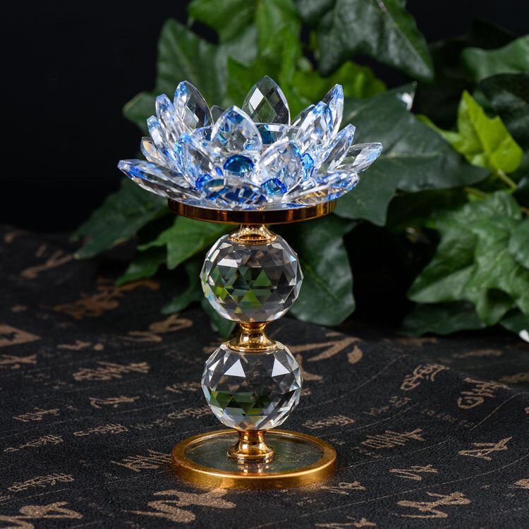 Crystal candlestick crystal ornaments temple candlestick festival supplies