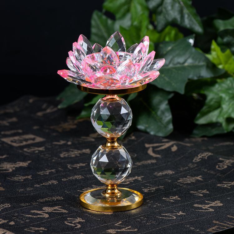 Crystal candlestick crystal ornaments temple candlestick festival supplies Crystal candlestick crystal ornaments temple candlestick festival supplies