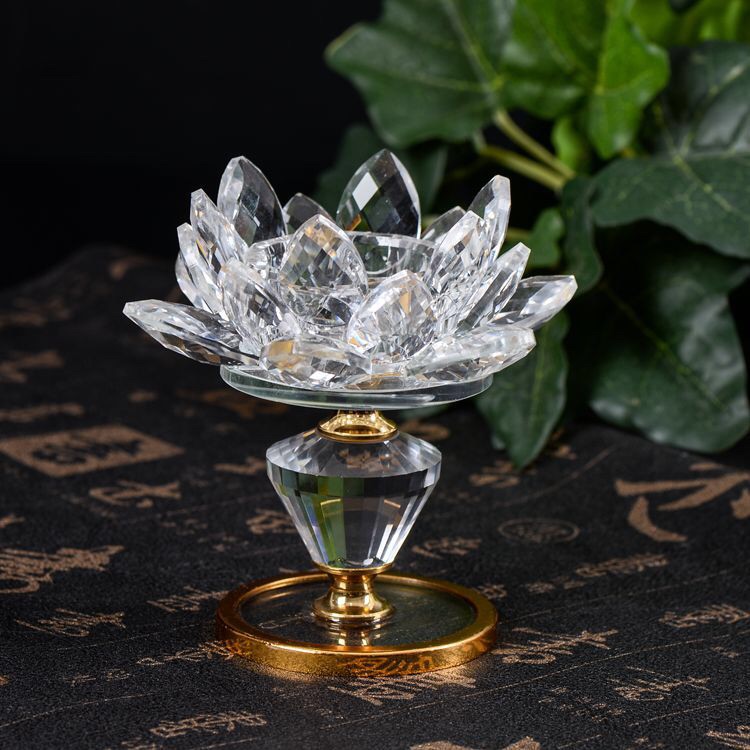 Crystal candlestick crystal ornaments temple candlestick festival supplies Crystal candlestick crystal ornaments temple candlestick festival supplies