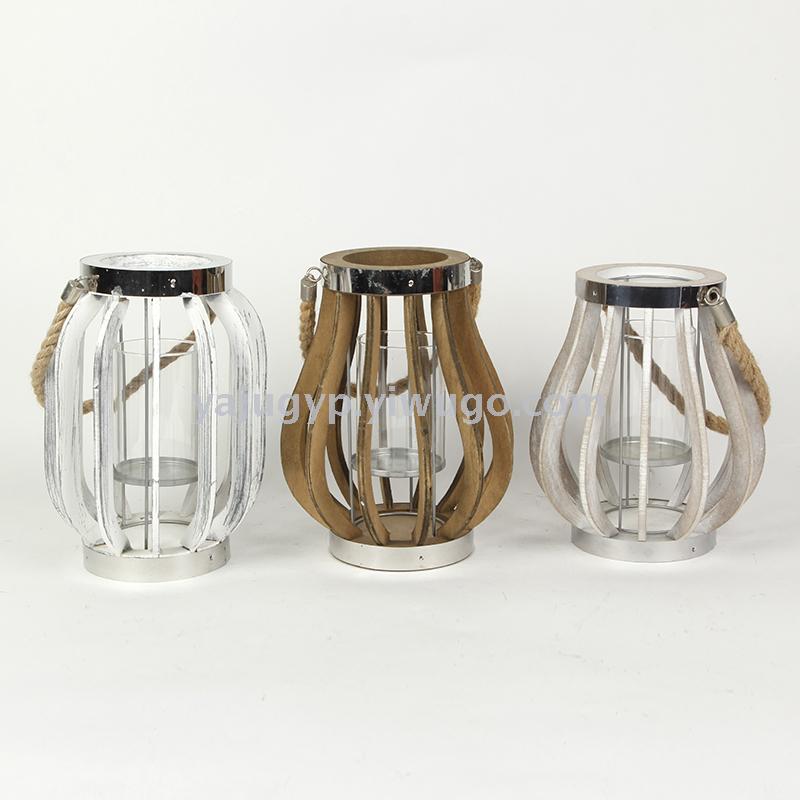 Wrought iron candlestick furnishing piece creative hollow-out windproof lamp retro European scented candle table furnishing piece metal