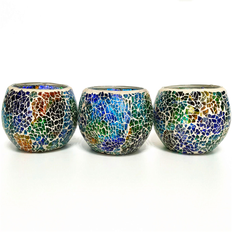 Glass Candlestick Mosaic Candlestick Decoration Wedding Celebration Decoration Decoration Color Size Size Can Be Customized