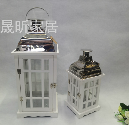 European-Style Storm Lantern Candlestick Floor Aromatherapy Candle Iron Storm Lantern Craftwork Storm Lantern Bedroom Decoration