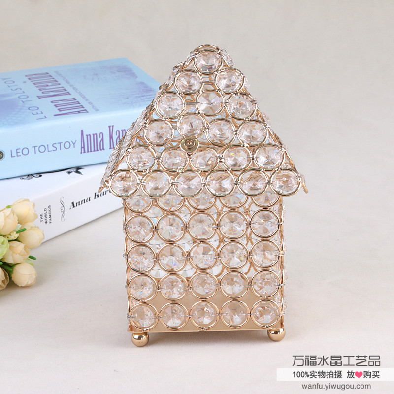 Iron candlestick Candle Candlestick crystal ornaments to decorate the character table