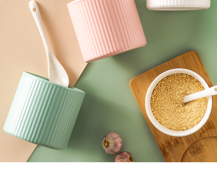 Household Ceramic Seasoning Jar Seasoning Box Condiment Bottle Cans Macaron Salt Jar Pepper Kitchen Supplies Set Household Ceramic Seasoning Jar Seasoning Box Condiment Bottle Cans Macaron Salt Jar Pepper Kitchen Supplies Set