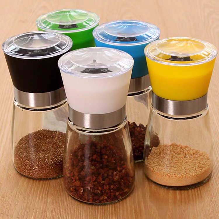 Third-Generation Manual Black Pepper Grinder Seasoning Bottle Peppercorn Grinding Pepper Salt Barbecue Cumin Cruet Third-Generation Manual Black Pepper Grinder Seasoning Bottle Peppercorn Grinding Pepper Salt Barbecue Cumin Cruet