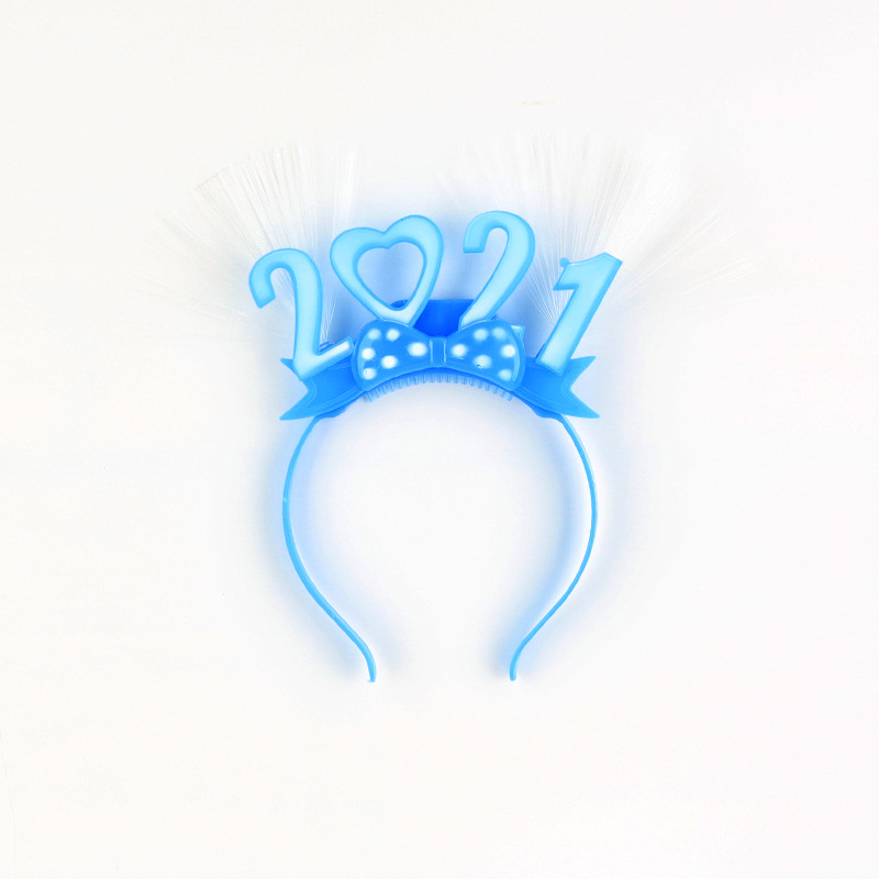 6. Bright Silk glow rabbit ears Hair hoop 14 lamp extension Rabbit ears Night market street street blush sell hot 6