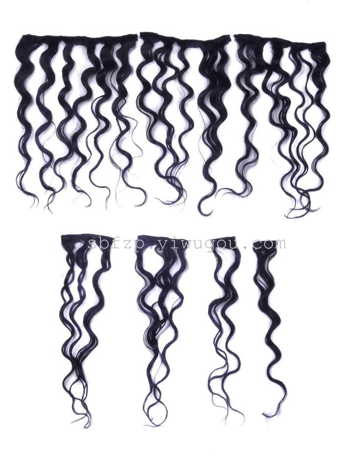 20" 17CLIPS IN DEEP WAVE HUMAN HAIR EXTENSION 70G 20" 17CLIPS IN DEEP WAVE HUMAN HAIR EXTENSION 70G