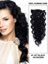 20&#034;  17CLIPS IN DEEP WAVE HUMAN HAIR EXTENSION 70G 