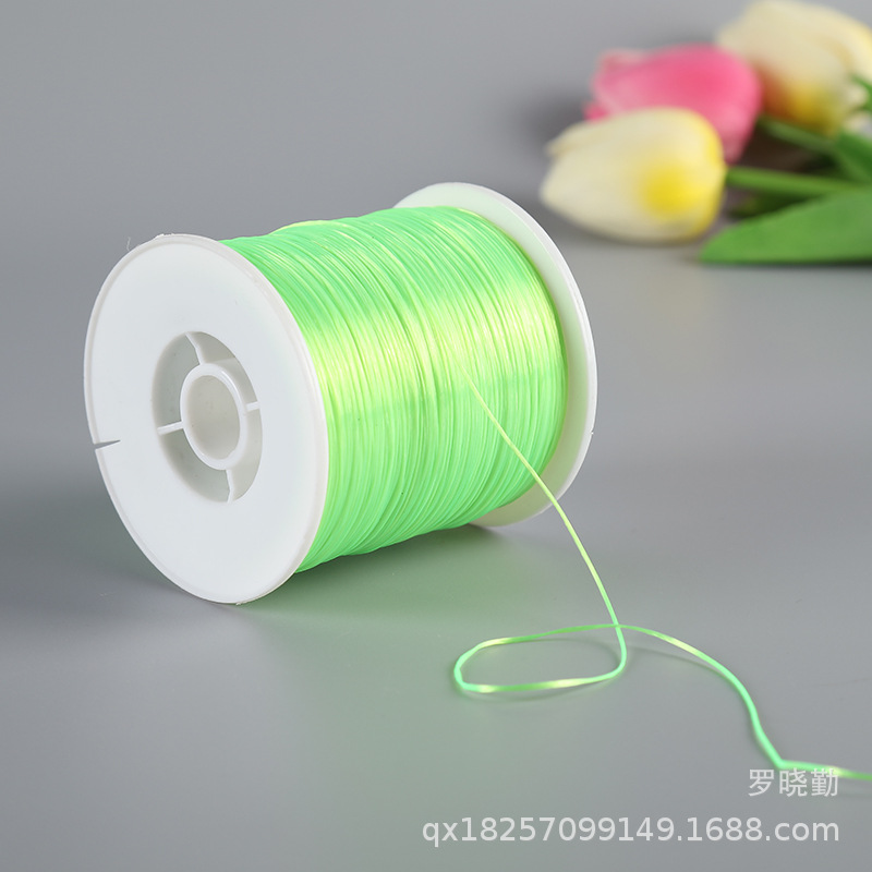 500 Meters Flat imported spandex Crystal line Hair Extension Elastic line DIY Manual Elastic line