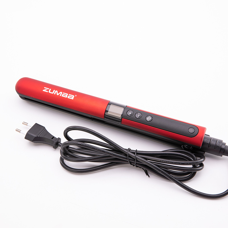 Factory Wholesale Non-Hurt Ceramic Hair Straightener LCD Display Hair Extension Tool for Curling Or Straightening Hair Straightener Cross-Border Supply