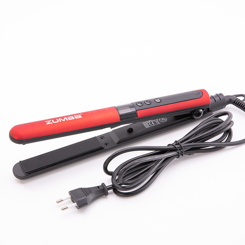 Factory Wholesale Non-Hurt Ceramic Hair Straightener LCD Display Hair Extension Tool for Curling Or Straightening Hair Straightener Cross-Border Supply