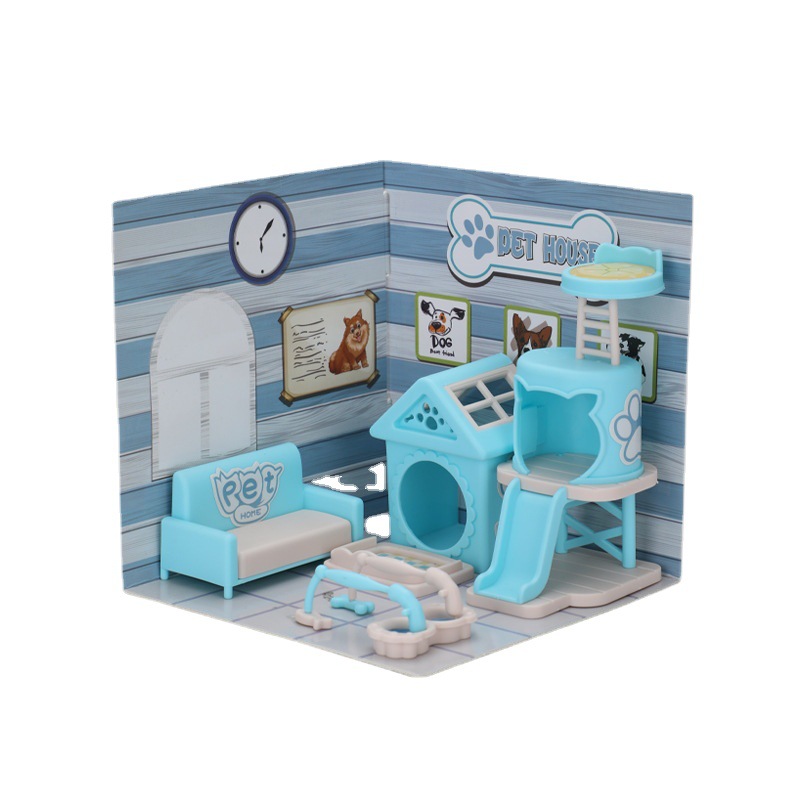 Small Corner Micro Blind Box Toy Girls Playing House Mini Kitchen Children&#039;s Educational Hand-Made DIY Cottage