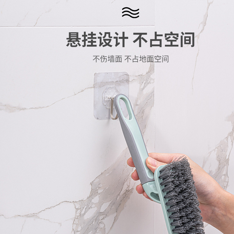 Floor Brush Short Handle Bristle Tile Gap Brushes Bathroom Corner Brush Toilet Bathroom No Dead Angle Cleaning Gadget