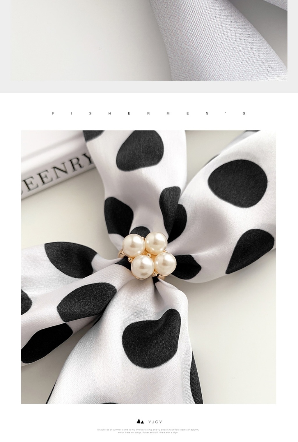 Decorative Scarf Scarf Buckle Women's Clothes Corner Knot Buckle Waist Hem Ring T-shirt Rhinestone Pearl Brooch
