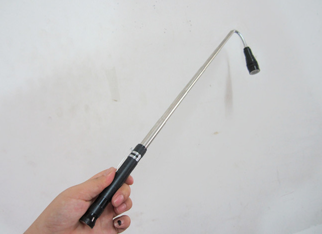 3LED Grabbers Aluminum Alloy Antenna Light Same Bottom Magnet Car Corner Hose Magnet Flashlight