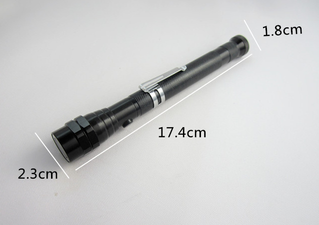 3LED Grabbers Aluminum Alloy Antenna Light Same Bottom Magnet Car Corner Hose Magnet Flashlight