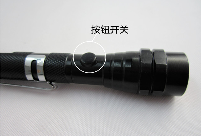 3LED Grabbers Aluminum Alloy Antenna Light Same Bottom Magnet Car Corner Hose Magnet Flashlight