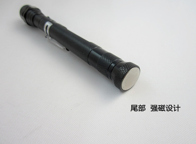 3LED Grabbers Aluminum Alloy Antenna Light Same Bottom Magnet Car Corner Hose Magnet Flashlight