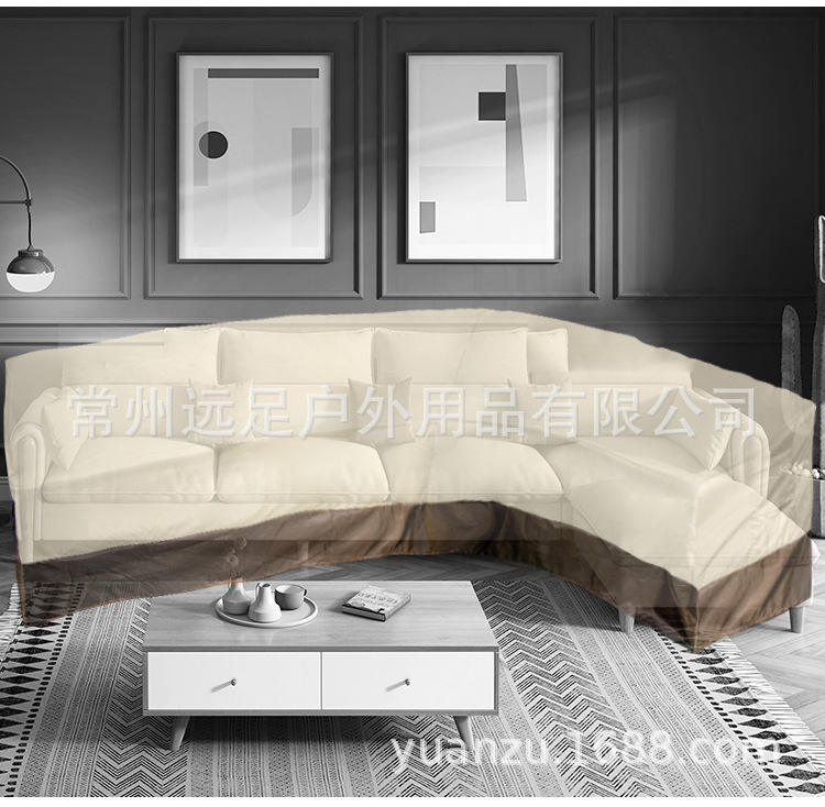 Factory Wholesale Outdoor Courtyard Furniture V-Shaped Corner Sofa Waterproof Cover 420d Length Sofa Slipcover Factory Wholesale Outdoor Courtyard Furniture V-Shaped Corner Sofa Waterproof Cover 420d Length Sofa Slipcover