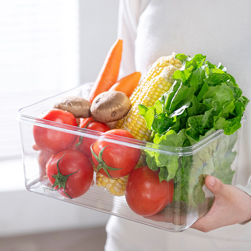 Refrigerator Fresh-Keeping Frozen Vegetables Fruit Storage Box Kitchen Storage Food Food Organize Fantastic Egg Storage Box