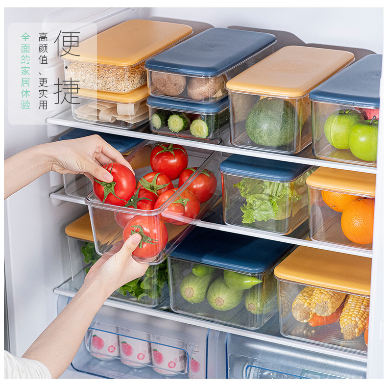 Refrigerator Fresh-Keeping Frozen Vegetables Fruit Storage Box Kitchen Storage Food Food Organize Fantastic Egg Storage Box