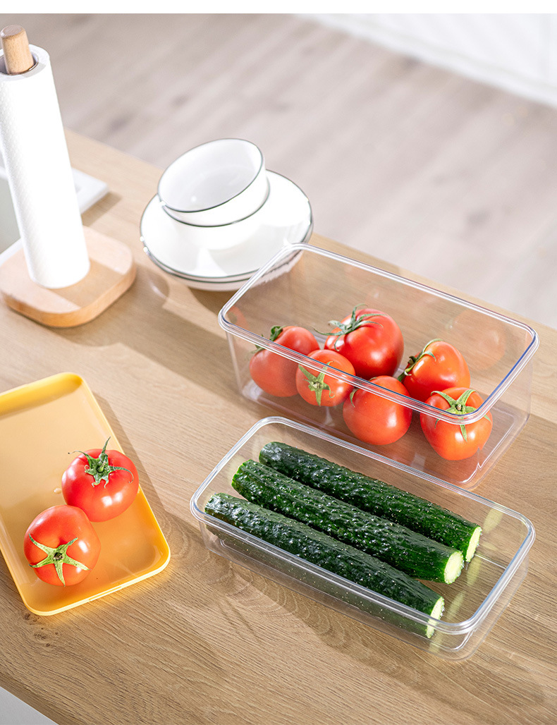 Refrigerator Fresh-Keeping Frozen Vegetables Fruit Storage Box Kitchen Storage Food Food Organize Fantastic Egg Storage Box