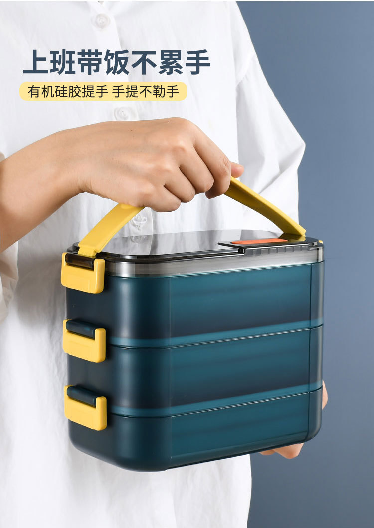 Chuanghong New Insulated Lunch Box Layered Compartment Fresh-Keeping Dumplings Box 304 Stainless Steel Bento Box Microwave Oven Heating Chuanghong New Insulated Lunch Box Layered Compartment Fresh-Keeping Dumplings Box 304 Stainless Steel Bento Box Microwave Oven Heating