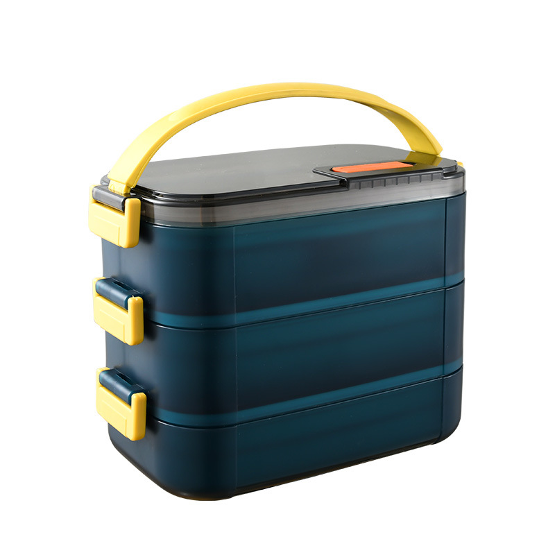 Chuanghong New Insulated Lunch Box Layered Compartment Fresh-Keeping Dumplings Box 304 Stainless Steel Bento Box Microwave Oven Heating