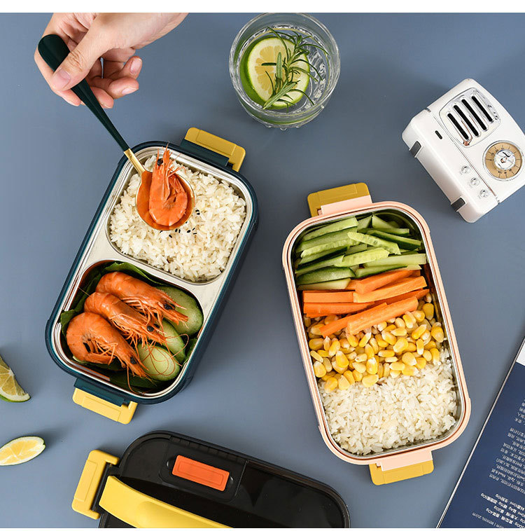Chuanghong New Insulated Lunch Box Layered Compartment Fresh-Keeping Dumplings Box 304 Stainless Steel Bento Box Microwave Oven Heating Chuanghong New Insulated Lunch Box Layered Compartment Fresh-Keeping Dumplings Box 304 Stainless Steel Bento Box Microwave Oven Heating