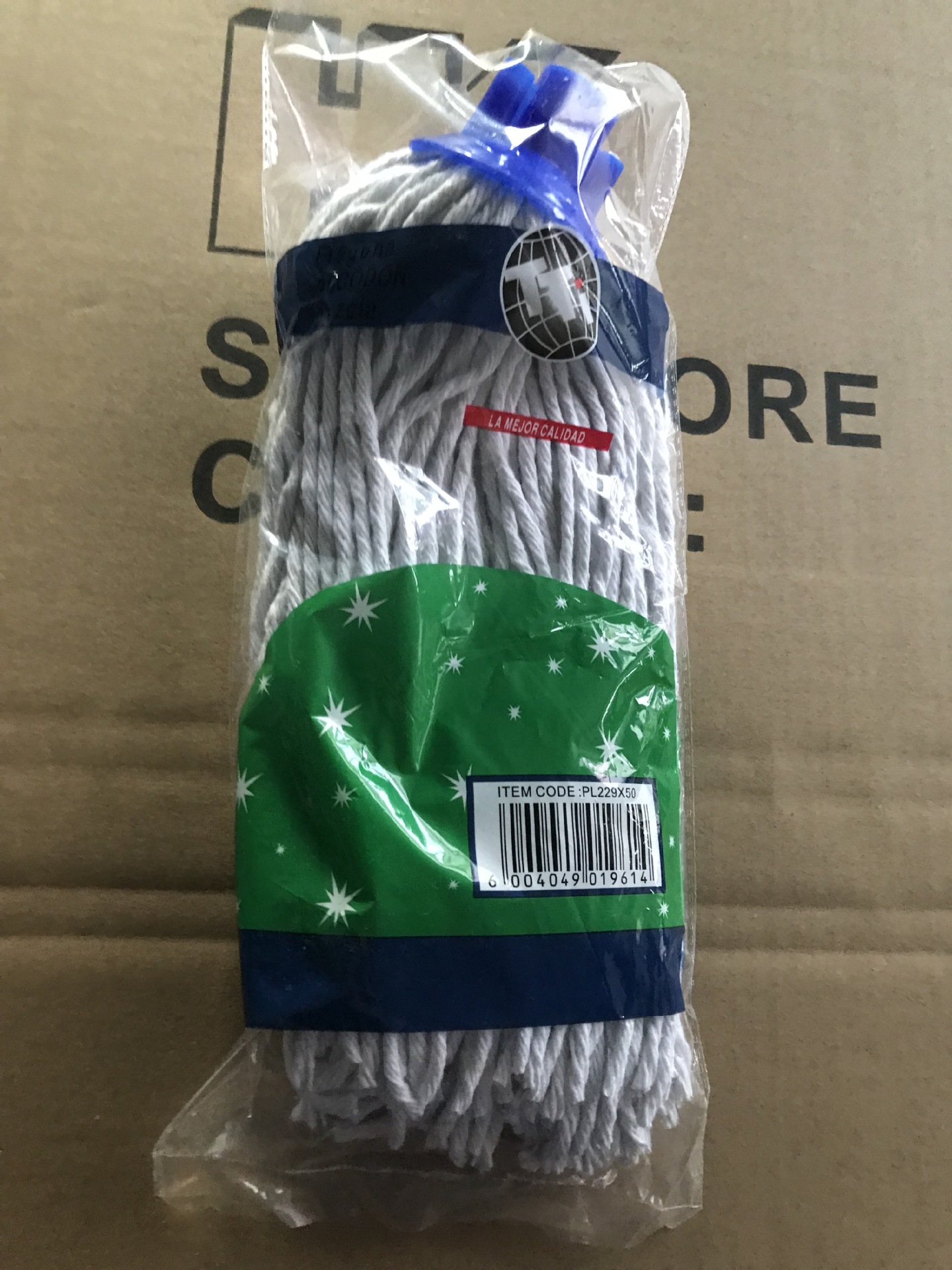 Hot Selling African Mill Yarn Cotton Thread Cotton Yarn Mop 200-500G Can Be Customized Mop with Wooden Rod Iron Rod